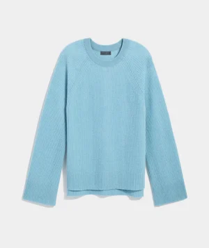 Vineyard Vines Seaspun Cashmere Ribbed Crewneck Sweater Cypress Best Sale
