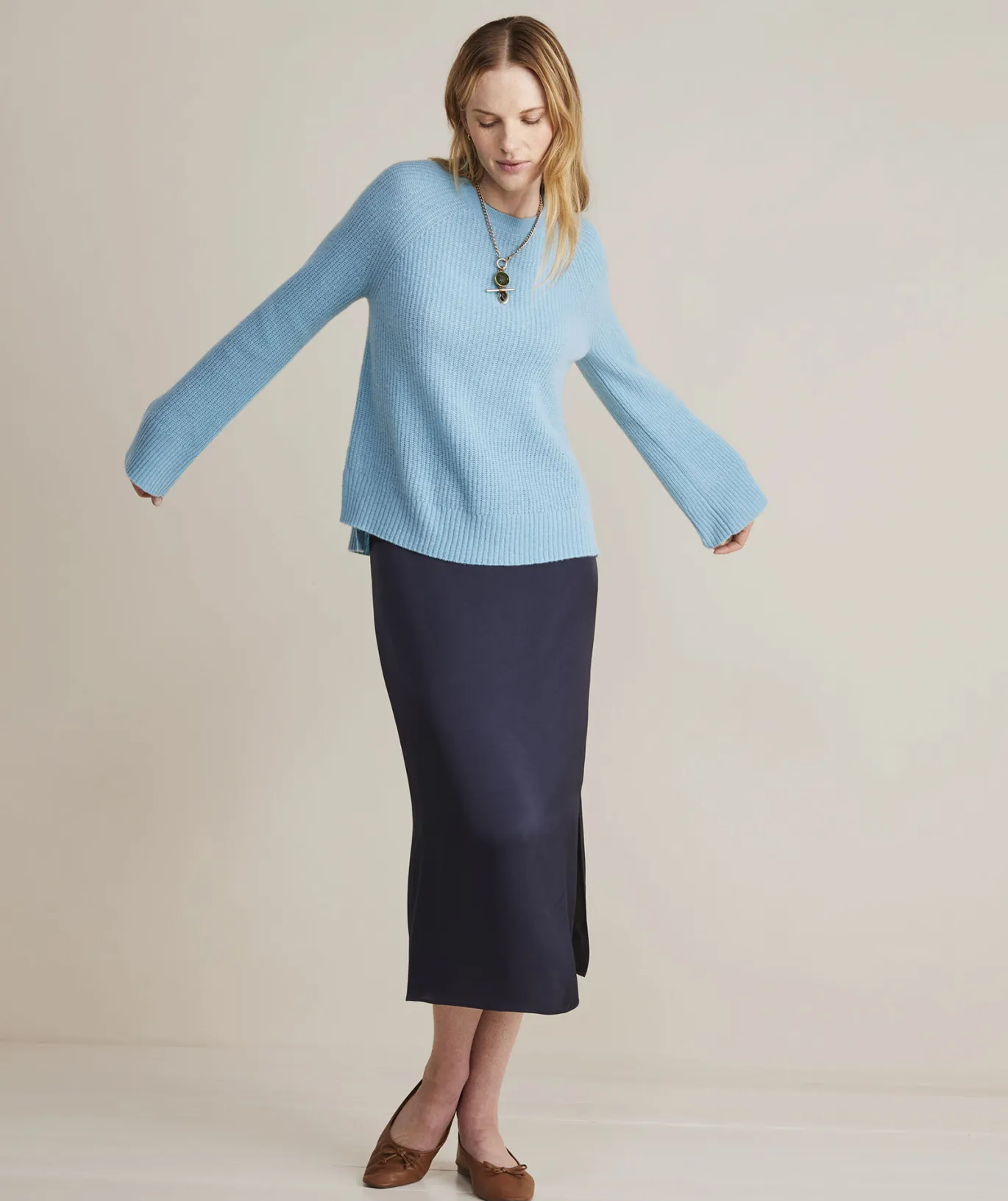 Vineyard Vines Seaspun Cashmere Ribbed Crewneck Sweater Cypress Best Sale