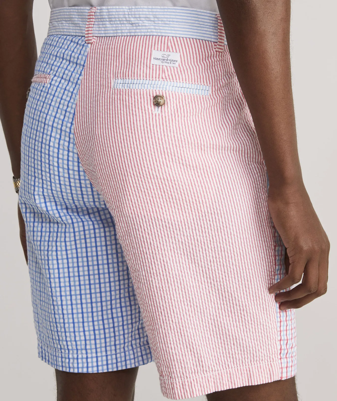 Vineyard Vines Seersucker Party Stretch Breaker Shorts Sailors Red Flash Sale