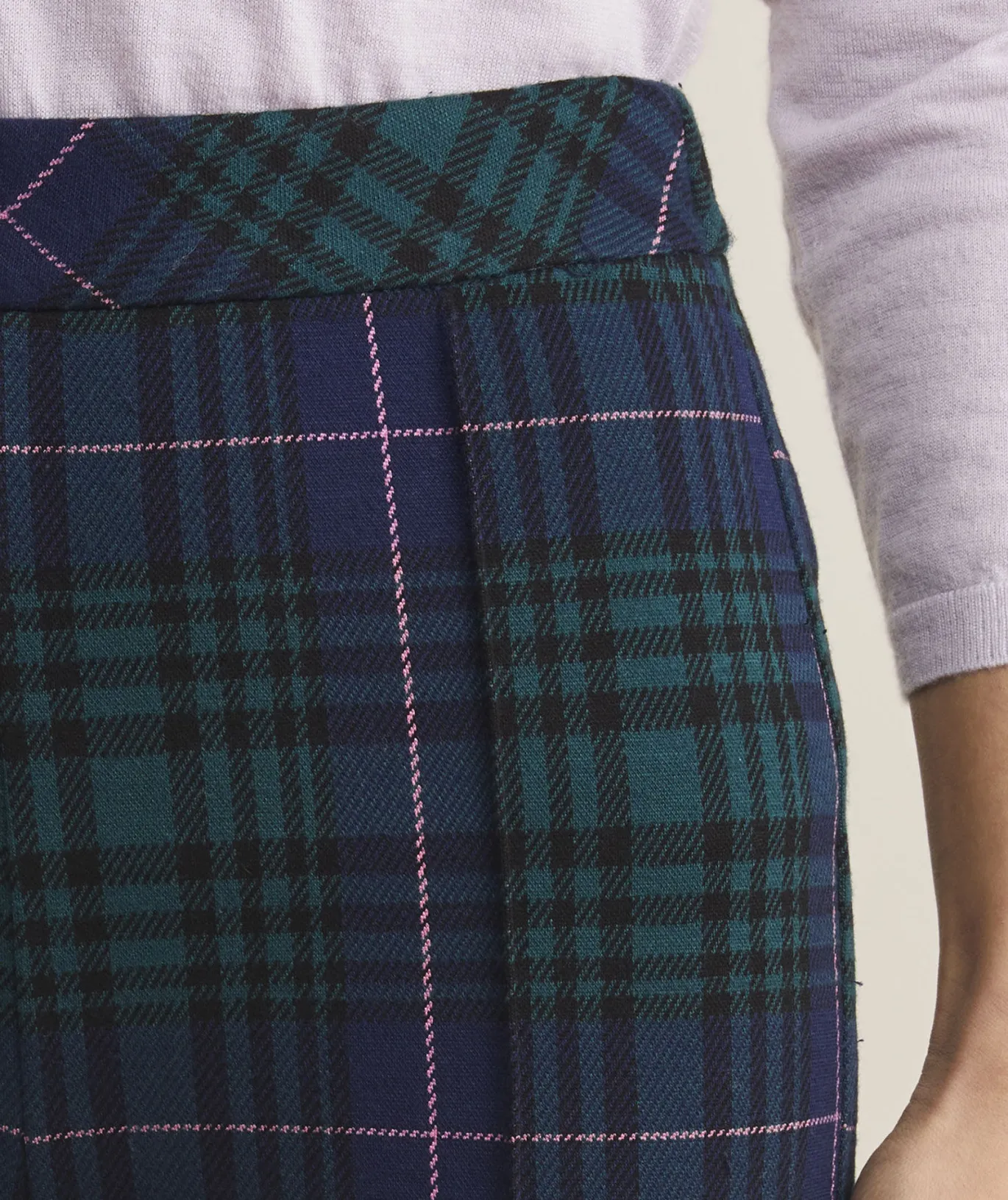 Vineyard Vines Sequin Check Trouser Sequin Gingham-Navy Flash Sale