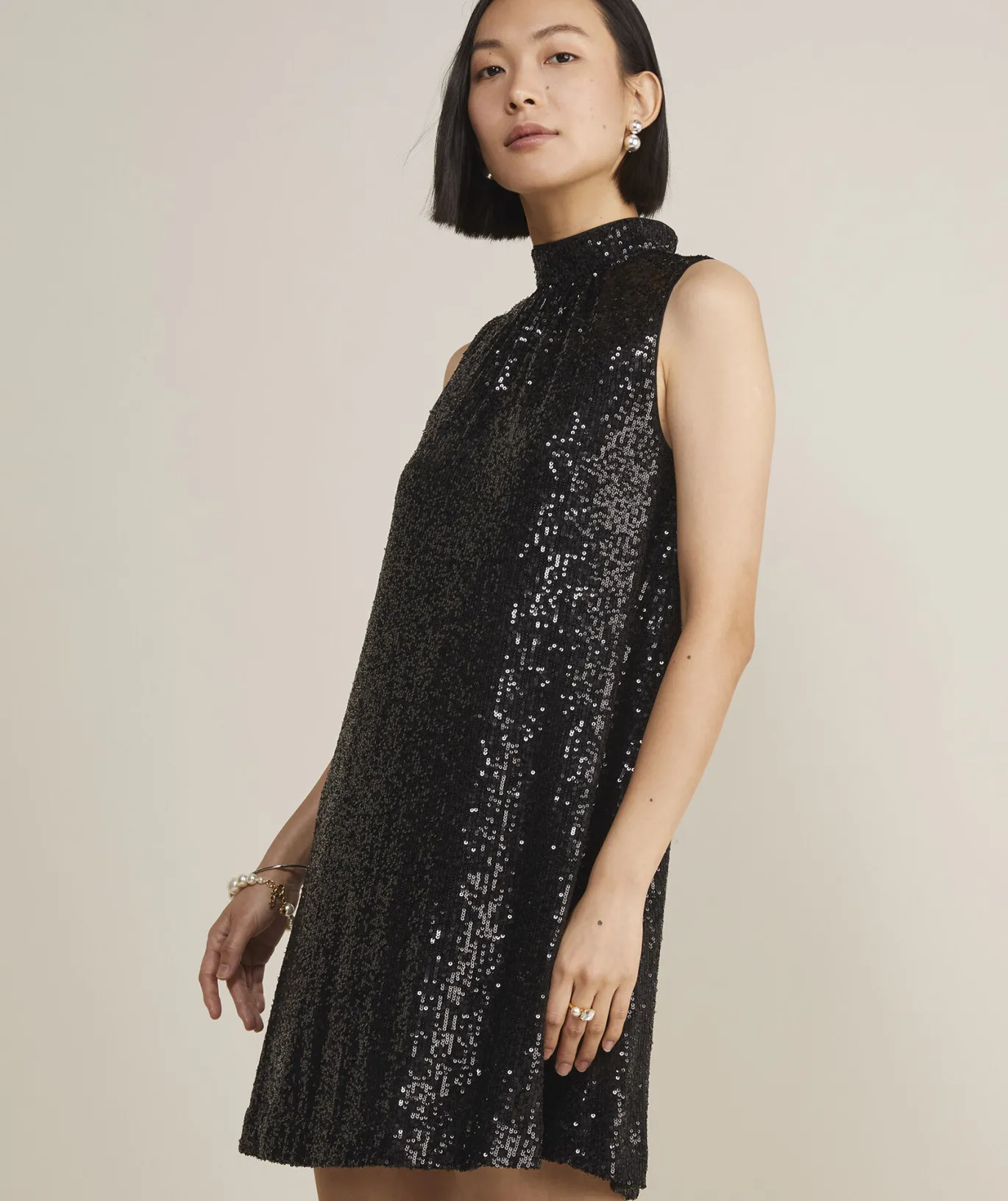 Vineyard Vines Sequin Swing Dress Jet Black Store
