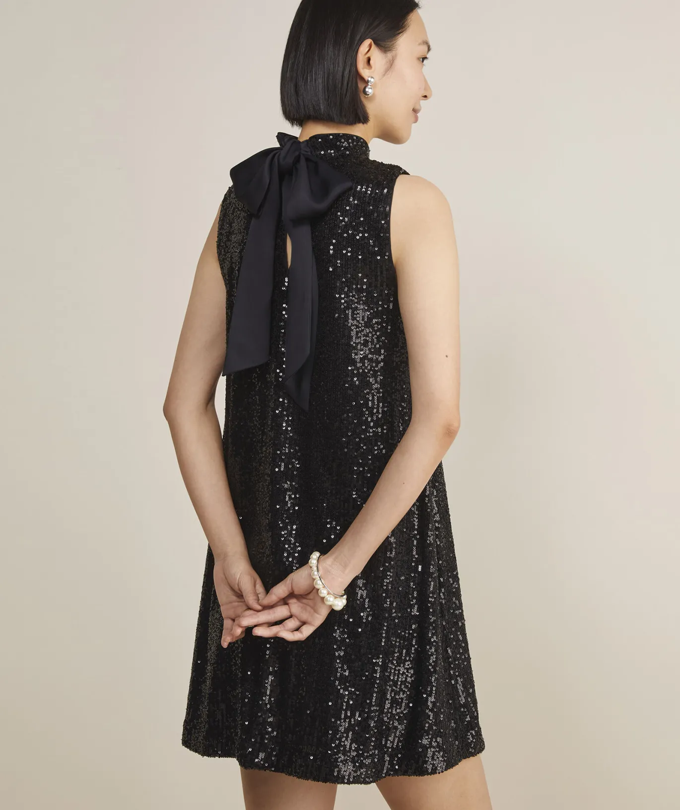 Vineyard Vines Sequin Swing Dress Jet Black Store