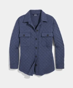 Vineyard Vines Silk Twill Ruffle Collar Popover Provence Geo - Blue Online