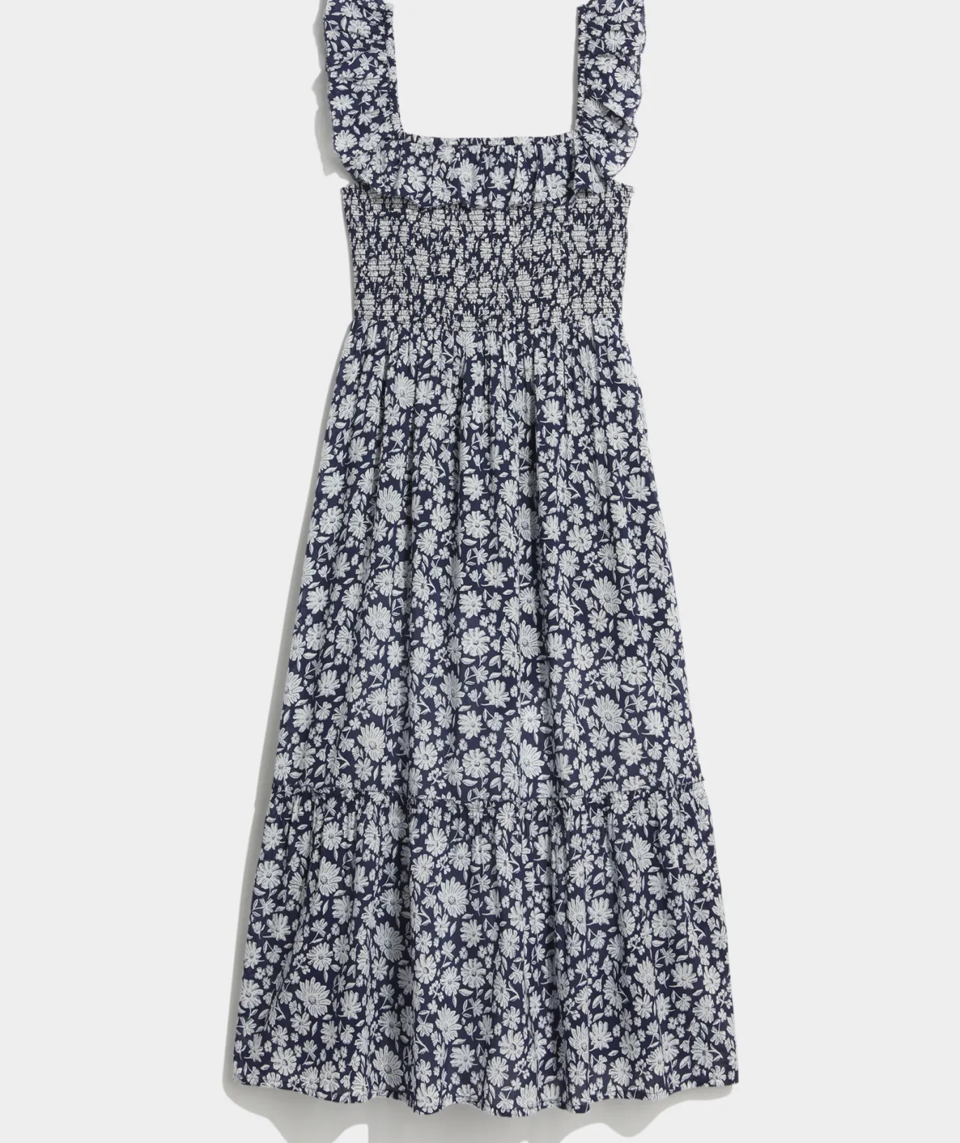 Vineyard Vines Smocked Midi Dress Ivy Floral - Navy v2 Best Sale