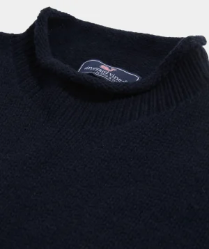 Vineyard Vines Solid Rollneck Sweater Nautical Navy New
