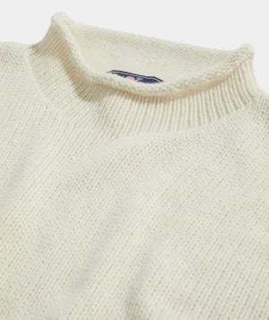Vineyard Vines Solid Rollneck Sweater Marshmallow Discount