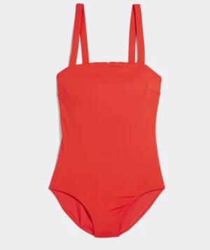 Vineyard Vines Square Neck One-Piece Chickory Coffee Best