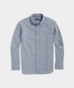 Vineyard Vines Stretch Flannel Check Shirt Ultimate Gray Shop