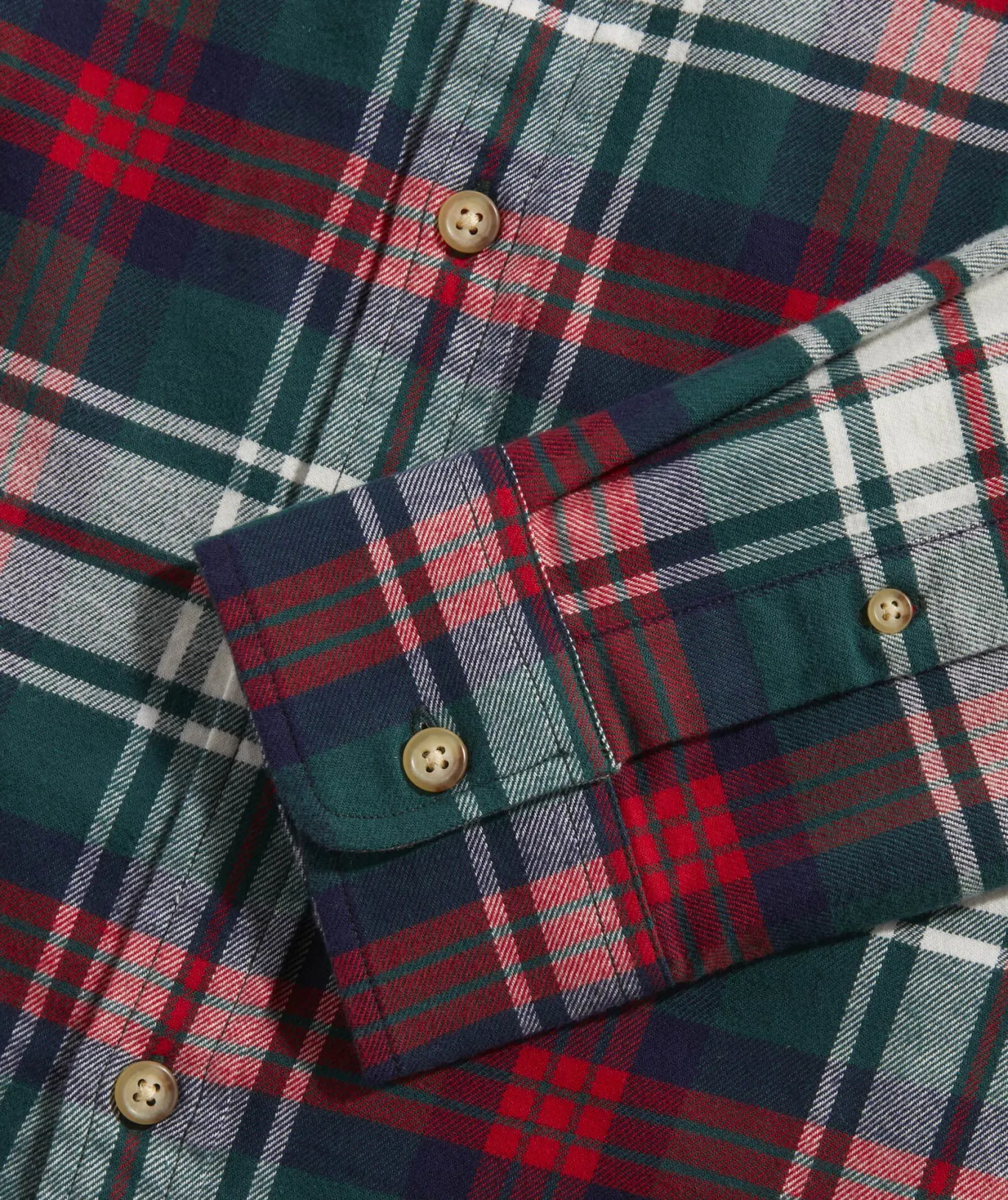 Vineyard Vines Stretch Flannel Tartan Shirt Charleston Green New