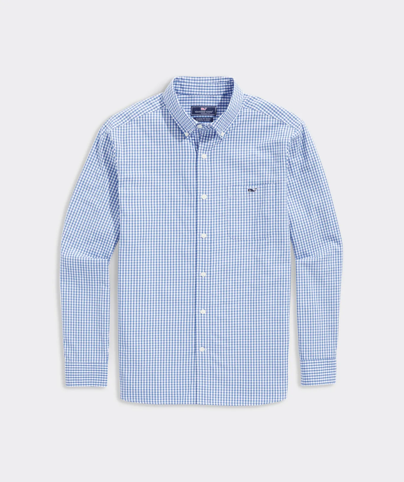 Vineyard Vines Stretch Poplin Gingham Shirt Tide Blue Flash Sale