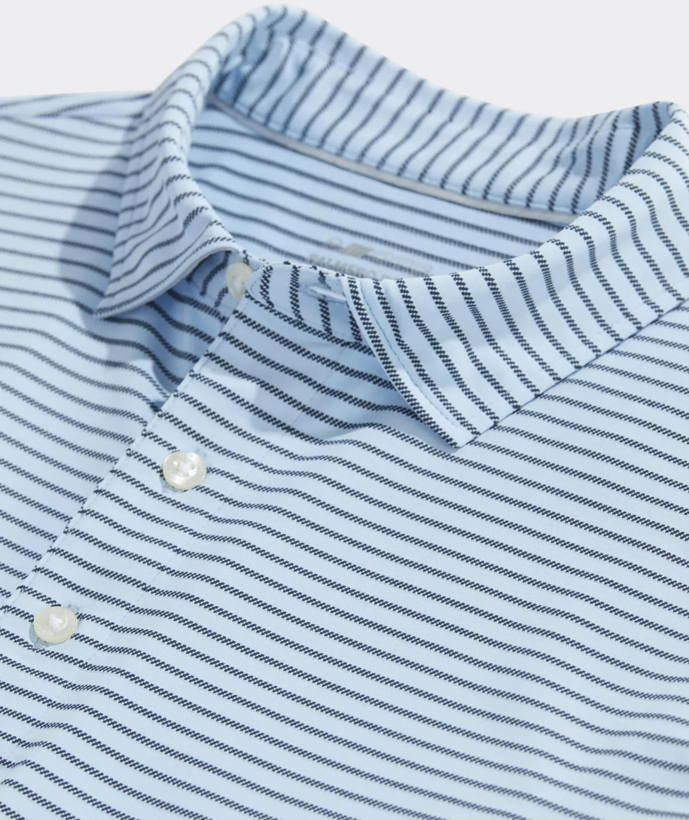 Vineyard Vines Stretch Poplin Stripe Shirt Ocean Breeze Online