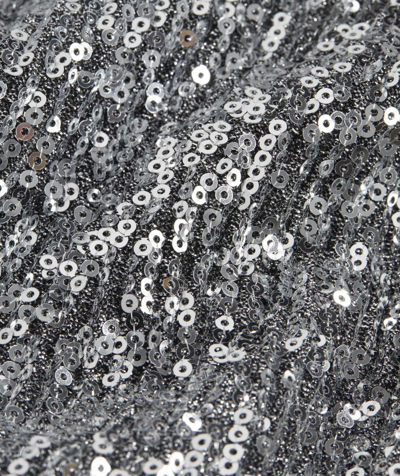Vineyard Vines Stretch Sequin Midi Dress Silver New