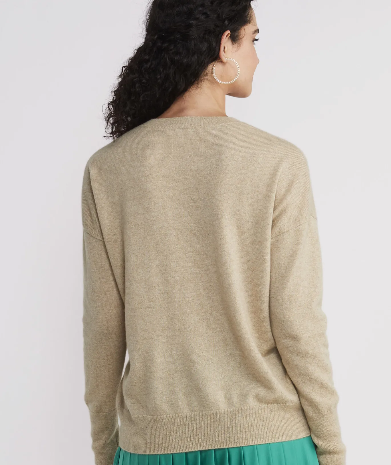 Vineyard Vines Striped Luxe Short-Sleeve Sweater Marshmallow Cheap