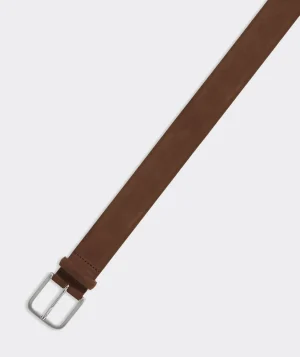 Vineyard Vines Suede Leather Heritage Belt Log Cabin New