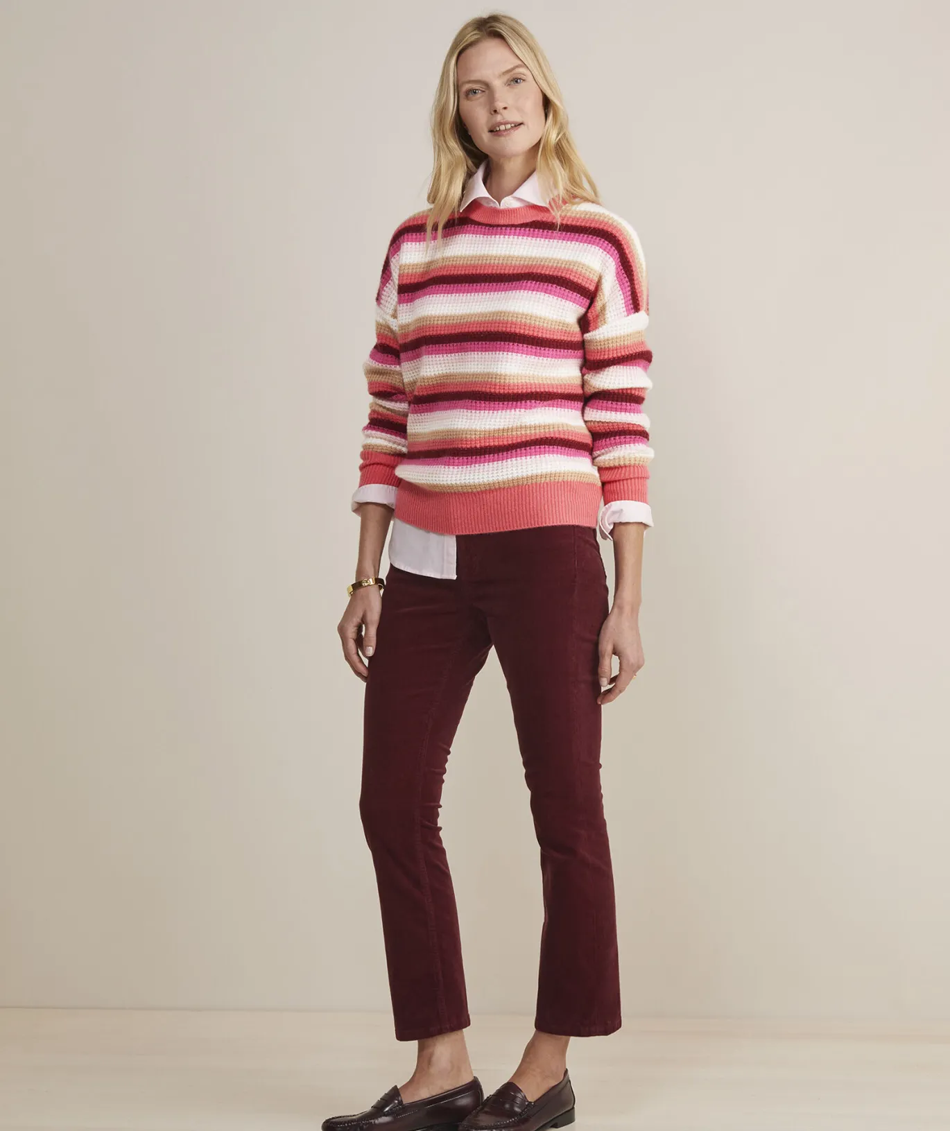 Vineyard Vines Sunshine Intarsia Cashmere Crewneck Sweater Frost Cheap
