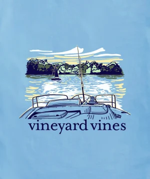 Vineyard Vines Surfboard Fin Short-Sleeve Dunes Tee Cayman Heather Clearance