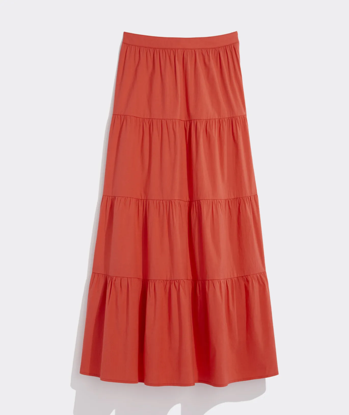 Vineyard Vines Tiered Maxi Skirt Papaya Punch Shop