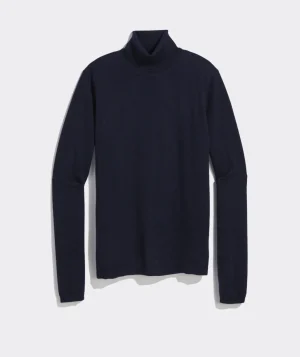 Vineyard Vines Tissue Cashmere Turtleneck Sweater Marshmallow Fashion