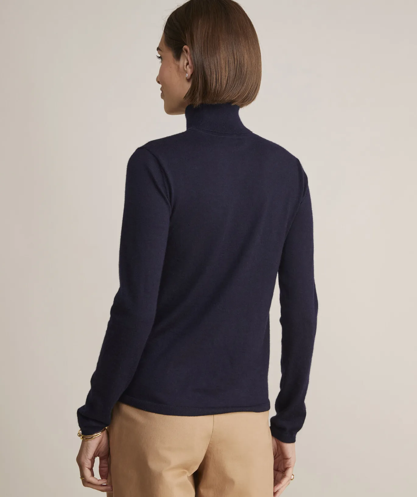 Vineyard Vines Tissue Cashmere Turtleneck Sweater Marshmallow Fashion