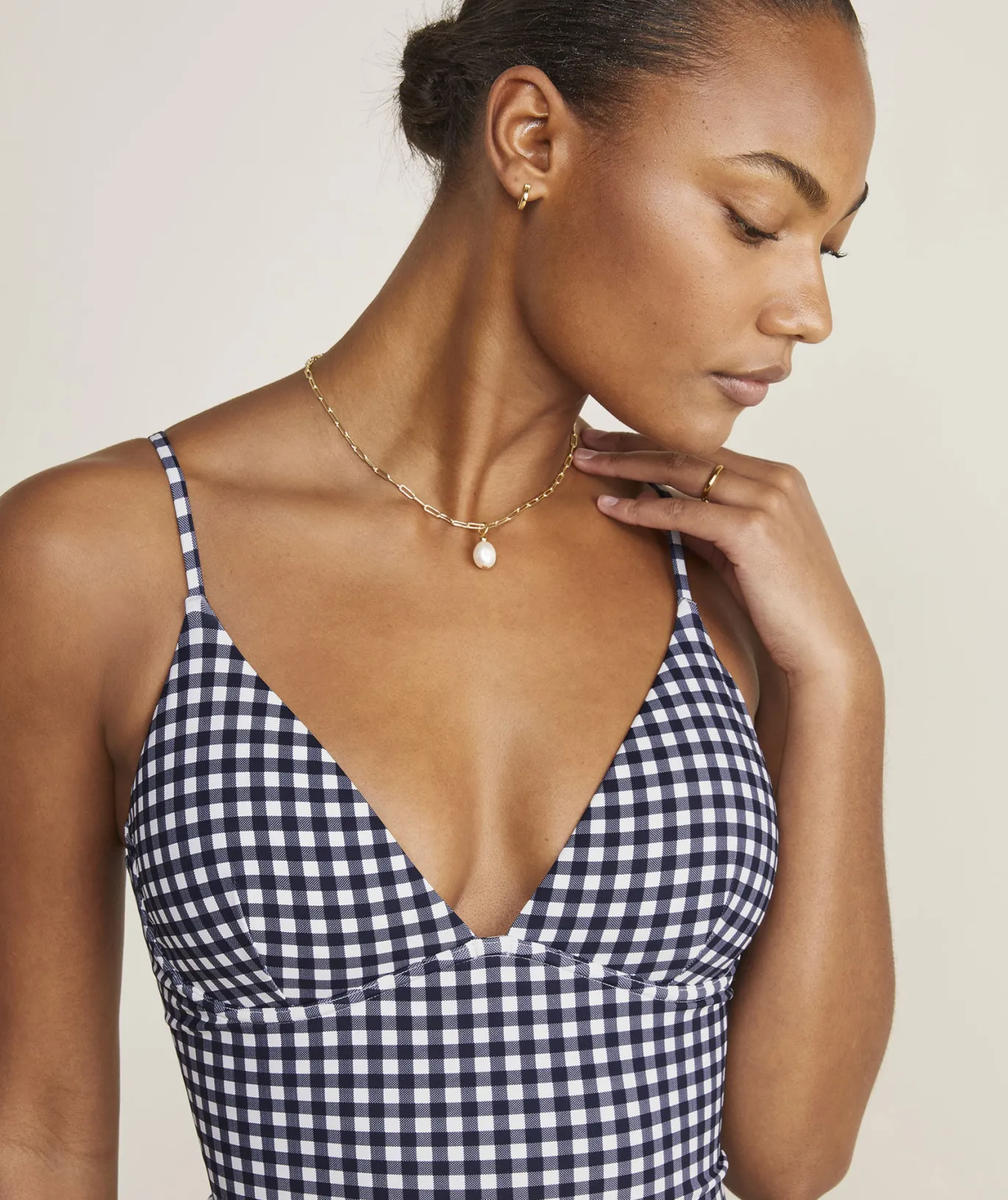 Vineyard Vines Underwire One-Piece Nautical Navy Cheap