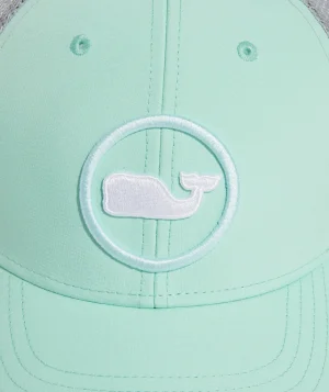 Vineyard Vines Whale Dot Performance Trucker Hat Antigua Green Store