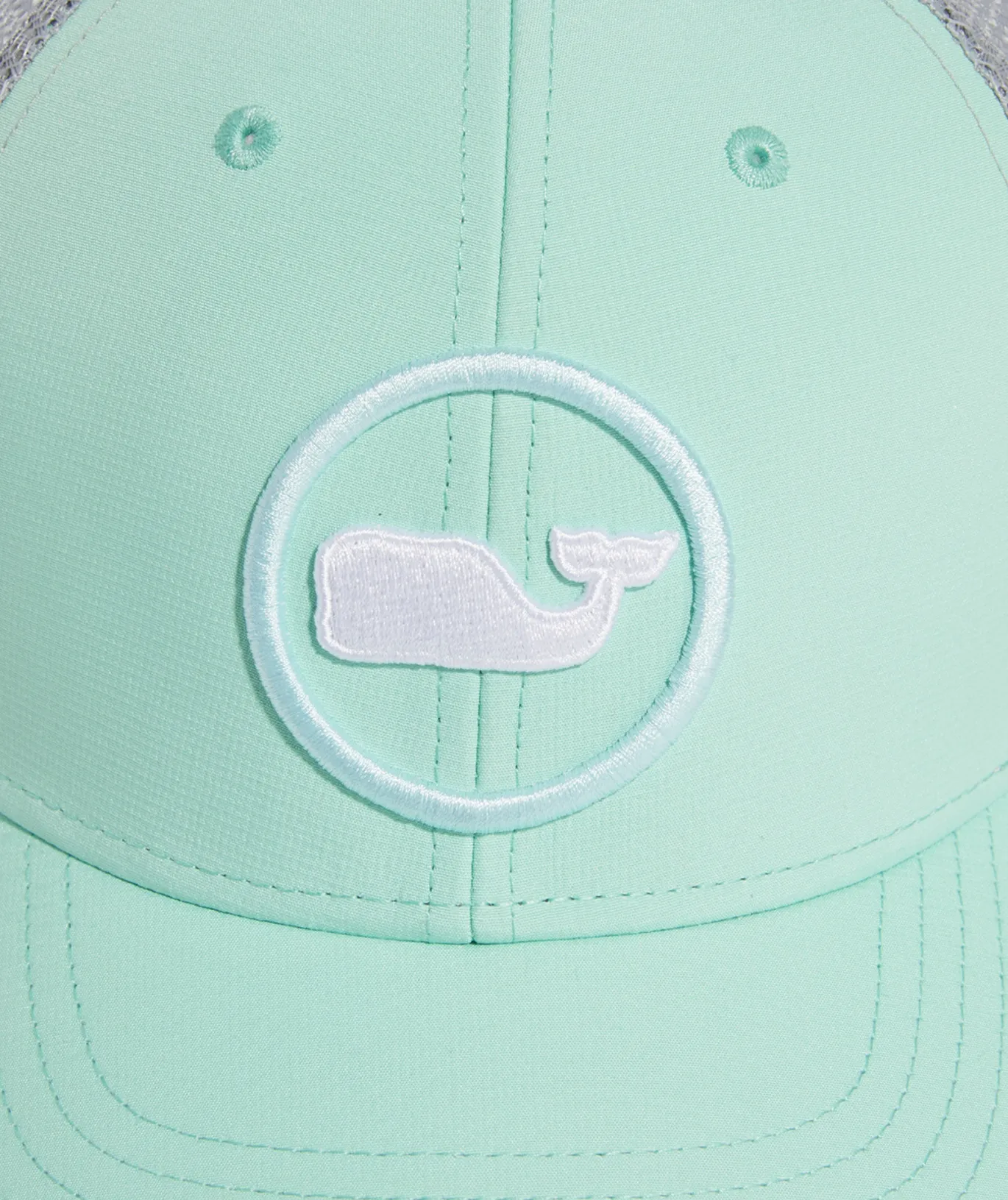 Vineyard Vines Whale Dot Performance Trucker Hat Antigua Green Store