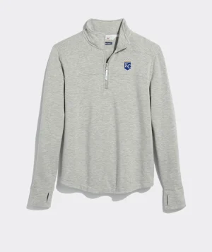Vineyard Vines Womens San Francisco 49ers Cashmere Crewneck Light Heather Gray Cheap